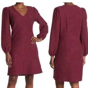 Madewell Womens Dress Size Medium Texture Thread Balloon Sleeve Rib Knit Mini